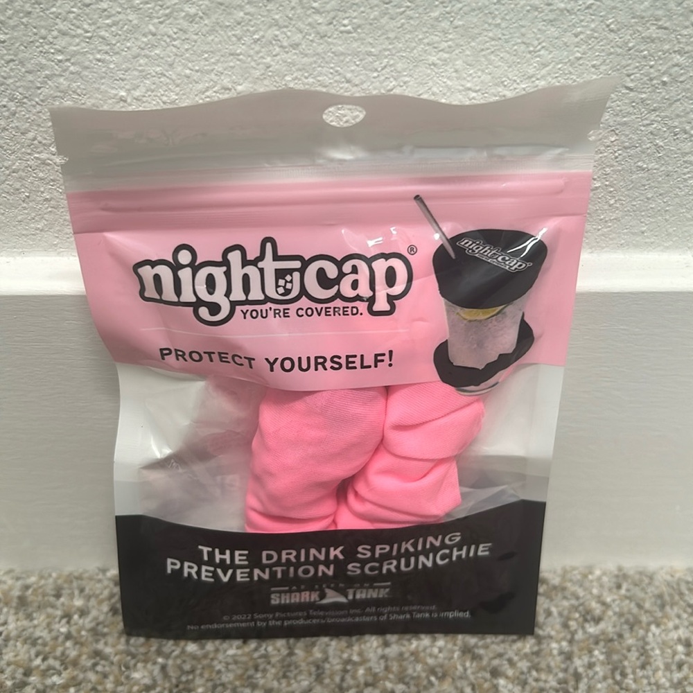 NWT! Nightcap Drink Cover Pink